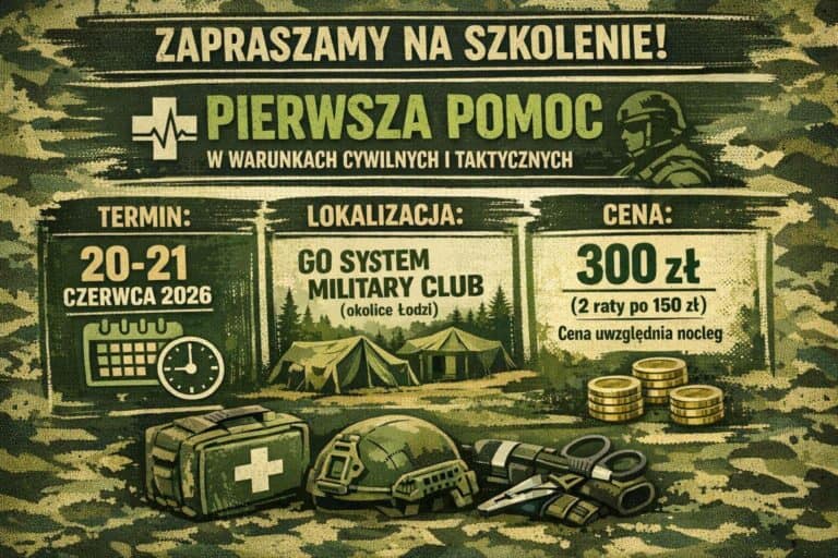 Kurs pierwsza pomoc okolice Łodzi - baner